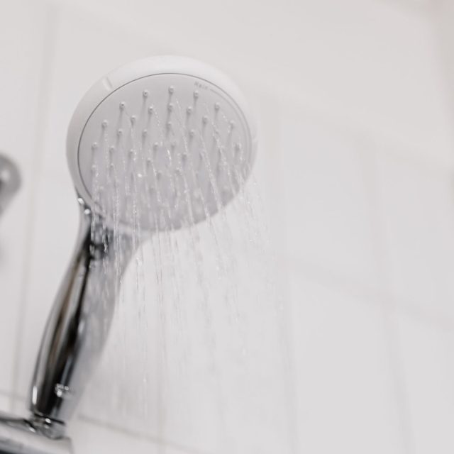 Chrome rain shower head, 250mm